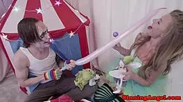 Overwhelming thrill as glam skinny teen ass banged throatfucked hardcore