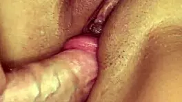 horny petite brunette begs for deep cock thrusting