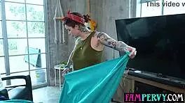 Hey big tits milf, crash here and fuck me doggystyle now!