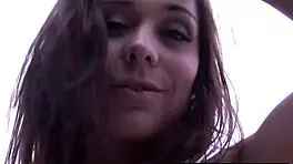 Whoa, big tits brunette babe loving that cock outdoors with toys 😍🍆💦 high def fun!