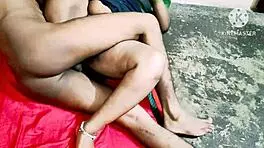 Indian Desi Babe Endures Rough Neighbor Boys' Hardcore Pounding Session