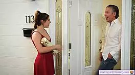 petite babe delivers neighbor nuru massage