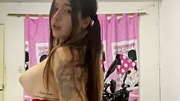 Want to squeeze this cute latina's big tits in lingerie?