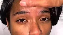 holy shit petite babe battles moreno stud for epic facial cum blast!