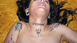 damn, this blue-eyed brunette gets pounded nonstop in the hotel room