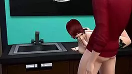 Stunning tattooed redhead's tight ass takes monster cock pounding