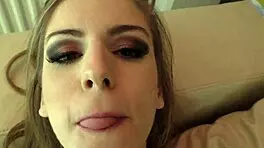 Stella Cox Swallows Massive BBC Load in Her Final Interracial Scene