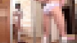 Cute skinny small tits babe upskirt panties classroom skirt tease after class