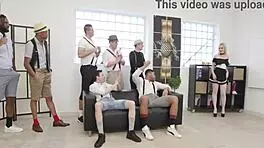 rebel rhyder gets her huge ass destroyed in wet 7on1 interracial gangbang atm dap deepthroat gapes shower cum swallow at beer festival