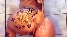 Latina Wife Lingerie Tease Plays With Tight Ass