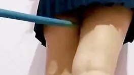 after begging she finally gives up virgin ass for creampie outdoor