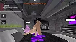 Horny student virgin pounds Roblox teacher milf hard!