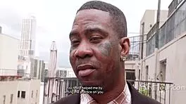 thanking him for the penthouse with deep ebony blowjob