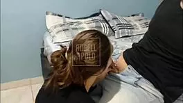 submissive latina secretary arrives ready for intimate home encounter