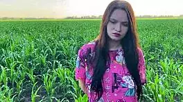 Nervous Babe in Cornfield Craves Stepbro's Monster Cock for Wild Relief!