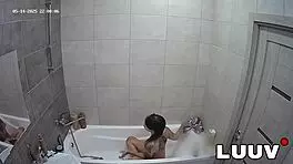 emily voyeurs her bathroom dildo masturbation to intense orgasm