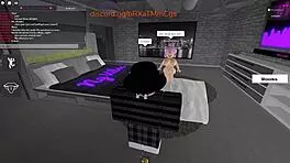 Horny student virgin pounds Roblox teacher milf hard!