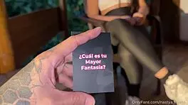 i dare petite latina to ride monster cock in truth game outdoors