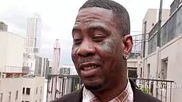 thanking him for the penthouse with deep ebony blowjob