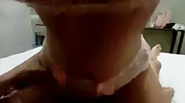 cute latina slut rides cock in sexy lingerie pov