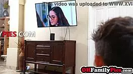 boyfriend's sloppy bj then big ass latina mounts monster cock