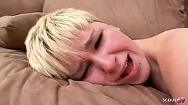 Curvy Blonde's Big Ass Devours Monster BBC Casting