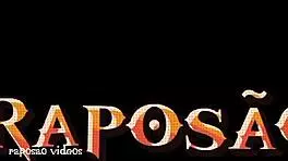 Milf and brunette double deepthroat monster cock choking in bedroom moaning