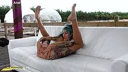 Hey, check this first-time anal ass-to-mouth gape squirt at naturist camp with Edon and Ferrero