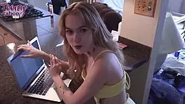 stepdaughter sage fox tempts stepdad seth brogan into forbidden cheating creampie fuck