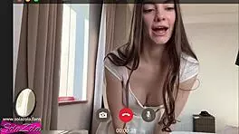 brunette in stockings sucks fucks new boyfriend cumshot