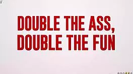 double ass pounding fun with joanna angel and hot young babe!