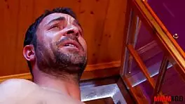 Hot brunette teen slut takes rough anal group pounding