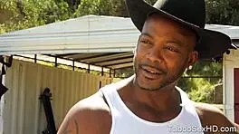 black stud takes young beauty outdoors suggestively