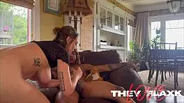 busty sabrina nichole's housewarming oiled curvy big natural tits huge ass interracial european amateur gift