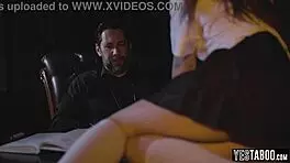 Horny Priest Pounds Curvy Teen Hard Anal Deep