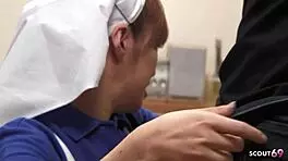 ugly old men creampie busty japanese teen maid rough doggystyle at work!