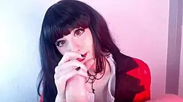 Oh god, yumeko's edging makes my slave explode in huge facial cumshot bliss!