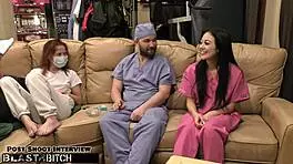 blaire celeste plays nurse blasting jizz all over in wild hospital romp