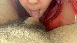 redhead virgin bitch swallows neighbor hairy small cock deepthroat cum facial