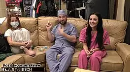 blaire celeste plays nurse blasting jizz all over in wild hospital romp