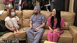 blaire celeste plays nurse blasting jizz all over in wild hospital romp