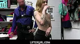 ever wonder what happens when a shoplifter meets security in the backroom