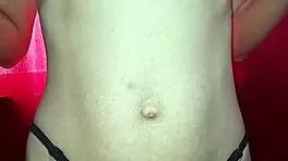 Petite Teen Amateur Rubs Tiny Natural Tits Masturbating