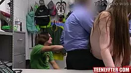 hey camp counselor, shoplifters get group fucked hard