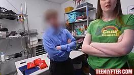 hey camp counselor, shoplifters get group fucked hard