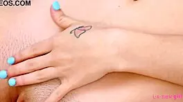 Charming Blonde Milf Naked Close-Up On Sofa During Sensual Massage