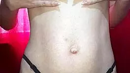 Petite Teen Amateur Rubs Tiny Natural Tits Masturbating