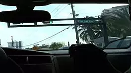 Eva Cruz rides neighbor's monster cock to creampie!