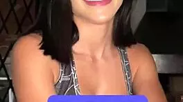 Petite 18yo latina gostosa gags deep... cum floods her mouth on casting!