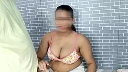 Village Girl Plugs Asshole Before Old Man Fucks Bent Over